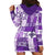 Hawaiian Quilt Hoodie Dress Tiki Tropical Retro Purple Version LT14 - Polynesian Pride