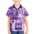 Hawaiian Quilt Kid Hawaiian Shirt Tiki Tropical Retro Purple Version LT14 Kid Purple - Polynesian Pride