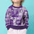 Hawaiian Quilt Kid Ugly Christmas Sweater Tiki Tropical Retro Purple Version LT14 - Polynesian Pride