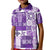 Hawaiian Quilt Kid Polo Shirt Tiki Tropical Retro Purple Version LT14 Kid Purple - Polynesian Pride