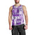 Hawaiian Quilt Men Tank Top Tiki Tropical Retro Purple Version LT14 - Polynesian Pride