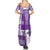 Hawaiian Quilt Summer Maxi Dress Tiki Tropical Retro Purple Version LT14 - Polynesian Pride