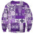 Hawaiian Quilt Sweatshirt Tiki Tropical Retro Purple Version LT14 - Polynesian Pride