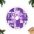 Hawaiian Quilt Tree Skirt Tiki Tropical Retro Purple Version LT14 Fringed Tree Skirts Purple - Polynesian Pride