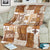 Hawaiian Quilt Blanket Tiki Tropical Retro Brown Version LT14 - Polynesian Pride