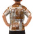 Hawaiian Quilt Family Matching Short Sleeve Bodycon Dress and Hawaiian Shirt Tiki Tropical Retro Brown Version LT14 - Polynesian Pride