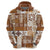 Hawaiian Quilt Hoodie Tiki Tropical Retro Brown Version LT14 - Polynesian Pride