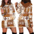 Hawaiian Quilt Hoodie Dress Tiki Tropical Retro Brown Version LT14 - Polynesian Pride