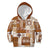 Hawaiian Quilt Kid Hoodie Tiki Tropical Retro Brown Version LT14 Brown - Polynesian Pride