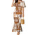 Hawaiian Quilt Mermaid Dress Tiki Tropical Retro Brown Version LT14 Women Brown - Polynesian Pride