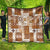 Hawaiian Quilt Quilt Tiki Tropical Retro Brown Version LT14 - Polynesian Pride