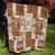 Hawaiian Quilt Quilt Tiki Tropical Retro Brown Version LT14 - Polynesian Pride