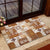 Hawaiian Quilt Rubber Doormat Tiki Tropical Retro Brown Version LT14 - Polynesian Pride