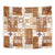 Hawaiian Quilt Tapestry Tiki Tropical Retro Brown Version LT14 - Polynesian Pride