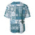 Hawaiian Quilt Baseball Jersey Tiki Tropical Retro Dark Cyan Version LT14 - Polynesian Pride