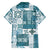 Hawaiian Quilt Hawaiian Shirt Tiki Tropical Retro Dark Cyan Version LT14 - Polynesian Pride