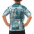 Hawaiian Quilt Kid Hawaiian Shirt Tiki Tropical Retro Dark Cyan Version LT14 - Polynesian Pride