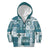 Hawaiian Quilt Kid Hoodie Tiki Tropical Retro Dark Cyan Version LT14 - Polynesian Pride