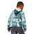 Hawaiian Quilt Kid Hoodie Tiki Tropical Retro Dark Cyan Version LT14 - Polynesian Pride