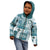 Hawaiian Quilt Kid Hoodie Tiki Tropical Retro Dark Cyan Version LT14 - Polynesian Pride