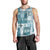 Hawaiian Quilt Men Tank Top Tiki Tropical Retro Dark Cyan Version LT14 - Polynesian Pride