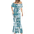 Hawaiian Quilt Mermaid Dress Tiki Tropical Retro Dark Cyan Version LT14 - Polynesian Pride