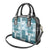 Hawaiian Quilt Shoulder Handbag Tiki Tropical Retro Dark Cyan Version LT14 - Polynesian Pride