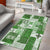 Hawaiian Quilt Area Rug Tiki Tropical Retro Green Version LT14 - Polynesian Pride