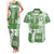 Hawaiian Quilt Couples Matching Tank Maxi Dress and Hawaiian Shirt Tiki Tropical Retro Green Version LT14 Green - Polynesian Pride