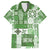 Hawaiian Quilt Family Matching Long Sleeve Bodycon Dress and Hawaiian Shirt Tiki Tropical Retro Green Version LT14 Dad's Shirt - Short Sleeve Green - Polynesian Pride