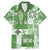 Hawaiian Quilt Family Matching Mermaid Dress and Hawaiian Shirt Tiki Tropical Retro Green Version LT14 Dad's Shirt - Short Sleeve Green - Polynesian Pride