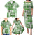 Hawaiian Quilt Family Matching Puletasi Dress and Hawaiian Shirt Tiki Tropical Retro Green Version LT14 - Polynesian Pride