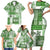 Hawaiian Quilt Family Matching Short Sleeve Bodycon Dress and Hawaiian Shirt Tiki Tropical Retro Green Version LT14 - Polynesian Pride