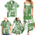 Hawaiian Quilt Family Matching Summer Maxi Dress and Hawaiian Shirt Tiki Tropical Retro Green Version LT14 - Polynesian Pride