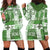 Hawaiian Quilt Hoodie Dress Tiki Tropical Retro Green Version LT14 - Polynesian Pride