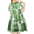 Hawaiian Quilt Kid Short Sleeve Dress Tiki Tropical Retro Green Version LT14 - Polynesian Pride