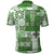 Hawaiian Quilt Polo Shirt Tiki Tropical Retro Green Version LT14 - Polynesian Pride