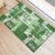 Hawaiian Quilt Rubber Doormat Tiki Tropical Retro Green Version LT14 - Polynesian Pride