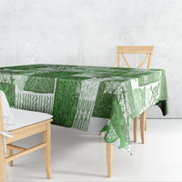 Hawaiian Quilt Tablecloth Tiki Tropical Retro Green Version LT14 - Polynesian Pride
