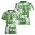 Hawaiian Quilt Women V Neck T Shirt Tiki Tropical Retro Green Version LT14 - Polynesian Pride