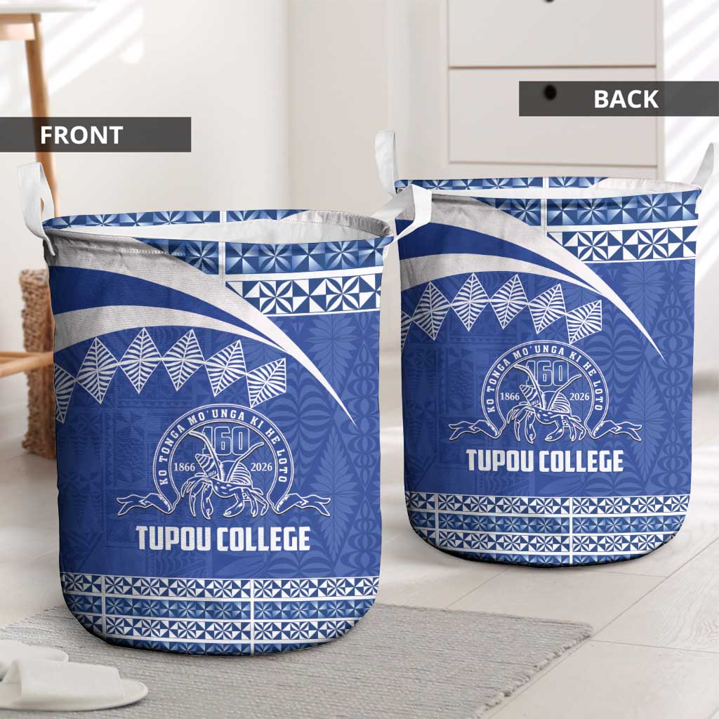 Tonga Tupou College Toloa Laundry Basket 160 Years Anniversary Tongan Ngatu Pattern LT14 - Polynesian Pride