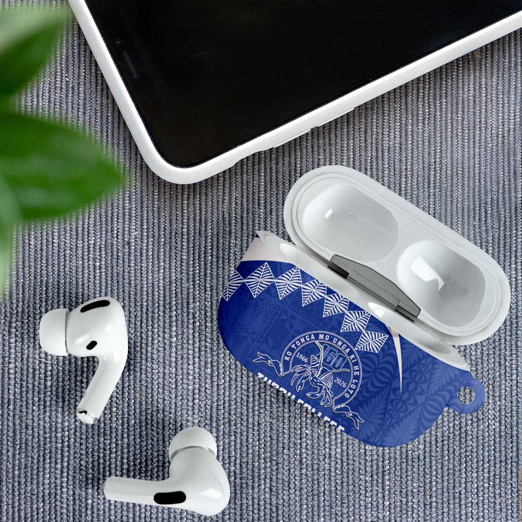 Tonga Tupou College Toloa AirPods Case 160 Years Anniversary Tongan Ngatu Pattern LT14 - Polynesian Pride