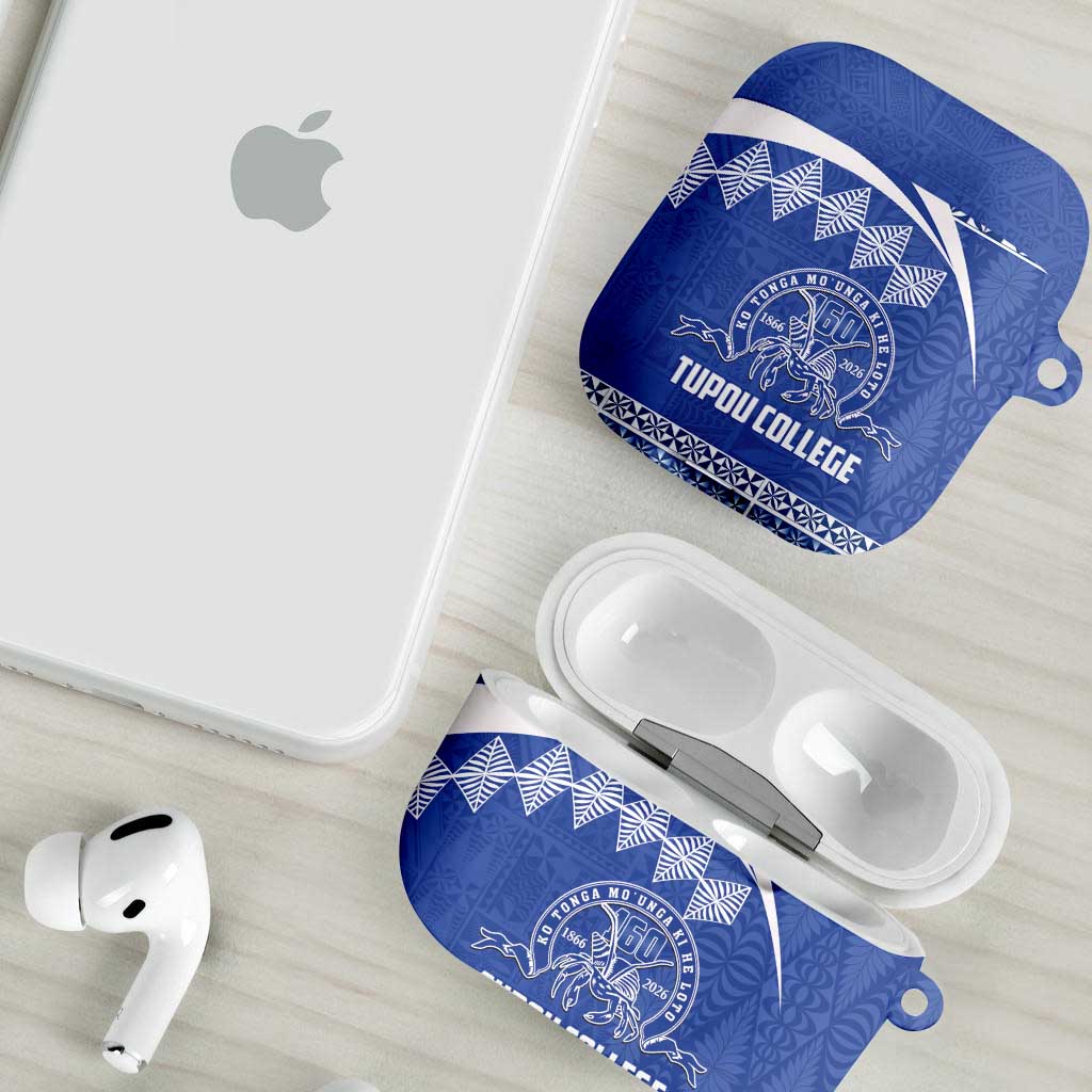 Tonga Tupou College Toloa AirPods Case 160 Years Anniversary Tongan Ngatu Pattern LT14 - Polynesian Pride