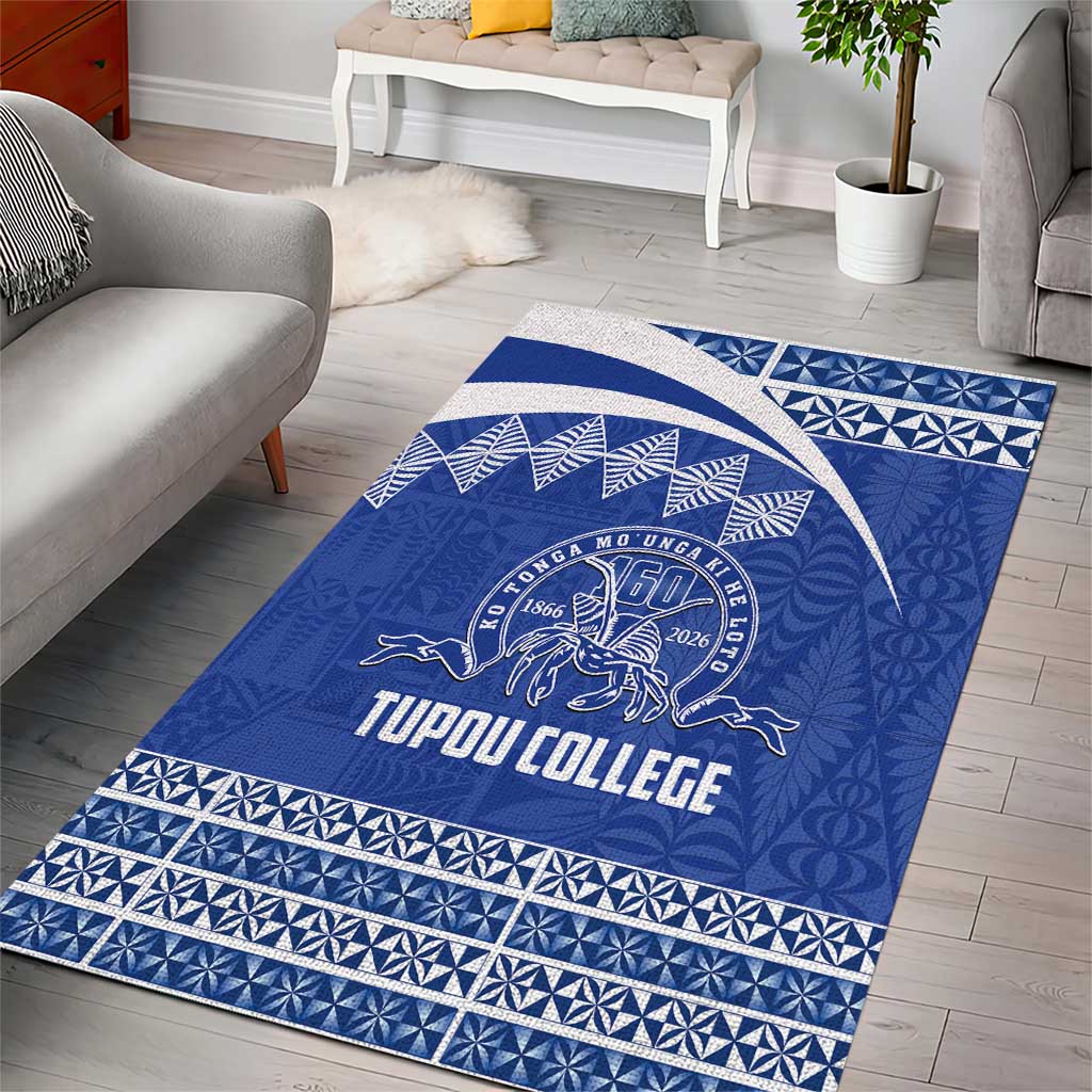 Tonga Tupou College Toloa Area Rug 160 Years Anniversary Tongan Ngatu Pattern LT14 - Polynesian Pride