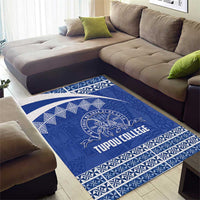 Tonga Tupou College Toloa Area Rug 160 Years Anniversary Tongan Ngatu Pattern LT14 - Polynesian Pride
