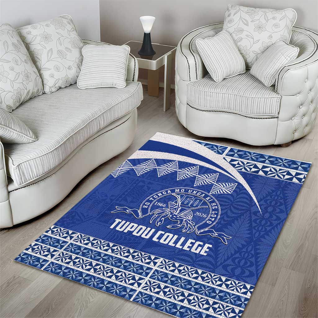 Tonga Tupou College Toloa Area Rug 160 Years Anniversary Tongan Ngatu Pattern LT14 - Polynesian Pride