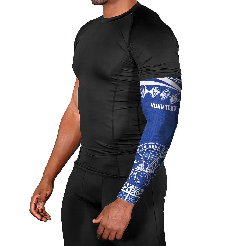 Personalised Tonga Tupou College Toloa Arm Sleeves 160 Years Anniversary Tongan Ngatu Pattern LT14 - Polynesian Pride
