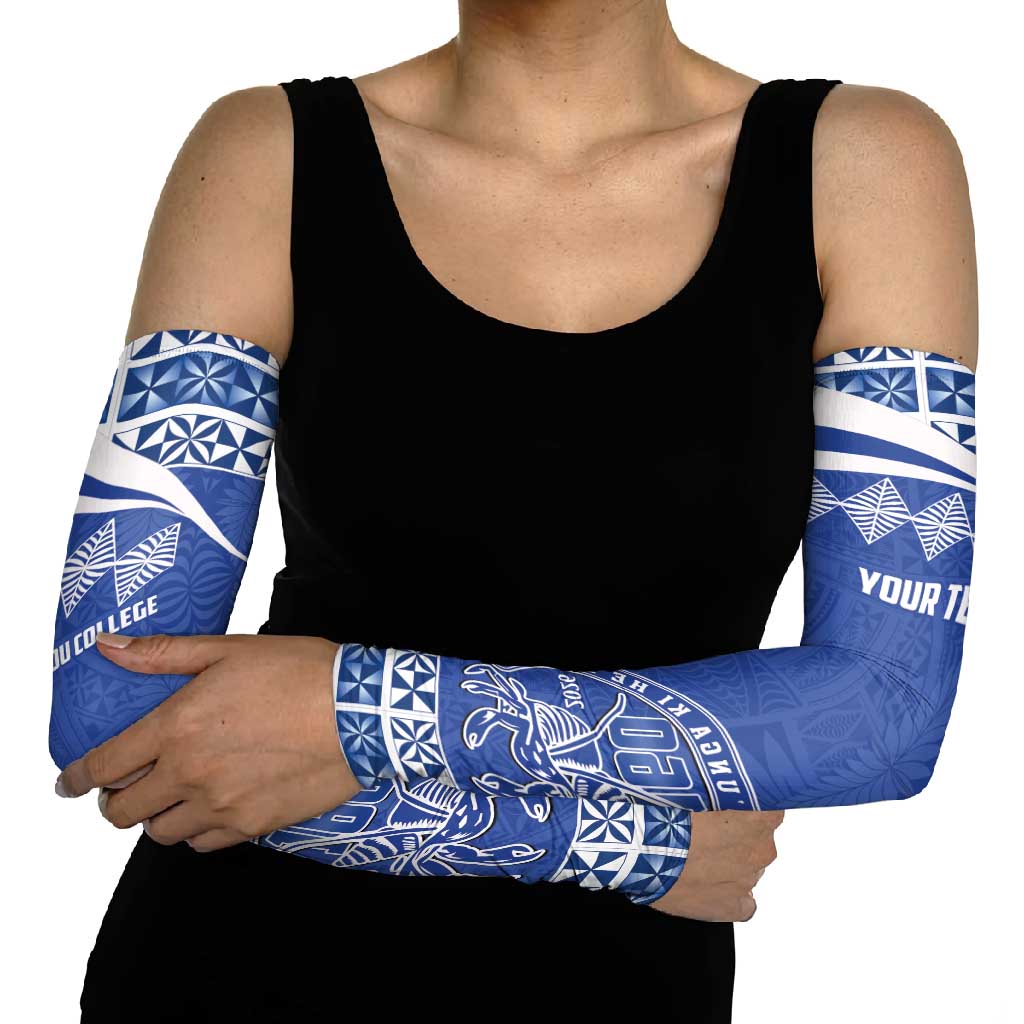 Personalised Tonga Tupou College Toloa Arm Sleeves 160 Years Anniversary Tongan Ngatu Pattern LT14 - Polynesian Pride