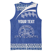 Personalised Tonga Tupou College Toloa Basketball Jersey 160 Years Anniversary Tongan Ngatu Pattern LT14 - Polynesian Pride