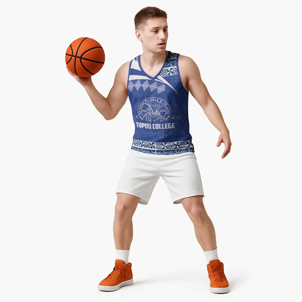 Personalised Tonga Tupou College Toloa Basketball Jersey 160 Years Anniversary Tongan Ngatu Pattern LT14 - Polynesian Pride